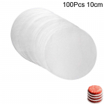 100 tk 10/11,4/15,3 cm Hamburgeripihvi paber - Vahapaberid k&uuml;lmutatud pressitud pihvide eraldamiseks - 100 burgerit burgeripihvi paberi jaoks