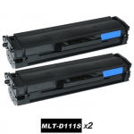 Lot de 2 Compatible avec Samsung MLT-D111S Cartouches de toner compatibles pour Samsung Xpress SL-M2020W /SL-M2022W / SL-M2070W