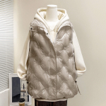 Naiste talvine udupuuvillane vest jakk, varrukas, alus, soe l&uuml;hike vestiga mantel Naiste vest. XXXL must