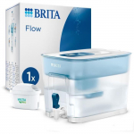 Distributeur d'eau BRITA - Flow - Capacit&eacute; 8,2L dont 5,2L d'eau filtr&eacute;e - 1 Cartouche Maxtra Pro All-In-1 incluse puhas