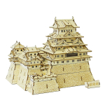 ki-gu-mi Himeji loss - 3D puidust pusle DIY k&auml;sit&ouml;&ouml;komplekt lastele ja t&auml;iskasvanutele - Hariv m&auml;nguasi poistele ja t&uuml;drukutele - 3D kunstiteos, Samuti suurep&auml;rane kingitus beige