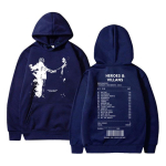 R&auml;ppar Metro Boomin Heroes & Villains Kahepoolse Prindiga Huppar Meestele Hip Hop &Uuml;legabariidiline Dressipluus Meeste Moodne Trend Streetwear S black