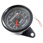 MAXIMASELECT 180km Mehaaniline Spidomeeter, 12V, Must Plaaditud Viimistlus, Universaalne Sobivus Mootorratastele NS1, Magna 50, Ape, Monkey, Gorilla