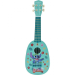 Ukul&eacute;l&eacute; Stitch, Environ 53cm, Bois, 6 cordes en Nylon, Guide fourni, Lexibook