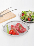 Taass&uuml;ndinud. J K&otilde;ik roostevabast terasest k&auml;epidemega kandik 22cm / V&otilde;rk-praadimiss&otilde;el Handle-type colander 22cm
