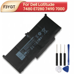 Laetav liitiumaku Dell Latitude 12 7480 E7280 7490 7000 7280 jaoks Aku DM3WC 2X39G F3YGT S&uuml;learvuti aku 60Wh
