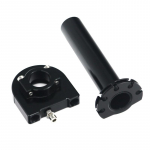 LMoDri universaalsed 7/8-tollised mootorratta gaasipedaali keeratavad k&auml;epidemed 22 mm CNC alumiiniumist k&auml;epidemega kiirendiga mopeedit&otilde;ukeratta mustusratta taastamine must