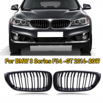 Rhyming Black auto esip&otilde;rkeraua neeruv&otilde;re v&otilde;re, sobib BMW 3-seeria GT F34 2014 2015 2016 2017 ABS modifitseeritud osa jaoks Gloss Black
