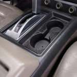 Carbon fiber Center Cup Holder Panel Sticker For Hummer H2 03-09