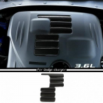 Carbon fiber Engine Shroud Cover Panel Trim for Dodge Challenger Charger 2009+