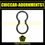 Carbon fiber Central Gear Water Cup Holder Cover Decor for Ford Mustang 2024+