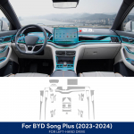 For BYD Seal U Sealion 6 Song Plus DMI EV -2024 Car Center Console Navigation Screen trument TPU Protective Film Interior 12.8in 2023-2024