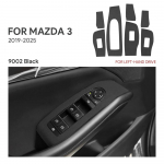 Kvaliteetne seemisnahk Mazda 3 BP M3 jaoks 2024 2025 Mazda3 Axela LHD RHD Autoakna t&otilde;stepaneeli viimistluskleebis Suede Black LHD