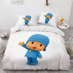 Pocoyo Voodipesukomplekt 3D tr&uuml;kiga tekikott ja padjap&uuml;&uuml;r Tekk Tekk Perekaunistus Kodu Soe Tekstiil Kate Voodipesukomplekt 135x200cm-2pcs