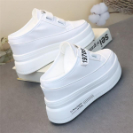 10CM Uued Naiste Suvekingad Ehtsast Nahast Platvorm-pl&auml;tud Kiilkontsaga Kingad Sandaalid Slip-on Treeningsussid 2026 Paelad 39 white