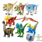 Jurassic World Ehitusklotsid Dinosaurusfiguurid Klotsid P&auml;&auml;semisg&uuml;rosf&auml;&auml;riga Tyrannosaurus Indominus I-Rex Montaaž Laste M&auml;nguasjad