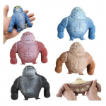 Gorilla stressivastane m&auml;nguasi (Komplektis 4), Kummist Stressivastane Gorillakuju, Vastupidav Lateksist Antistress-Apinam&auml;nguasi T&auml;iskasvanutele