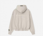 25SS Essentials Unisex Trendikas Metalltihendiga Fliisvoodriga Lukuga Huppari S&uuml;giseks/Talveks S
