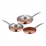 Ensemble de po&ecirc;les - San Ignacio - Optimum Copper - Acier inoxydable - Aluminium forg&eacute; - Anti-adh&eacute;sif