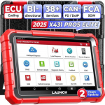 Autodiagnostika t&ouml;&ouml;riist - LAUNCH - X431 PROS Elite - CANFD DOIP - ECU kodeerimine - OBD2 skanner