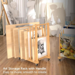 Kunstiriiuli Puidust Alus Ruumis&auml;&auml;stlik Hoidik L&otilde;uendi Display Rack Kunstiteoste Postrite Paberite Klassiruumi Stuudio Laua Ukse Seina Kodu China Mainland