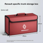 Rummukapslid auto pakiruumi hoiukasti korraldaja kokkupandav konteinerkott Renault RS Megane 2 3 Twingo Clio Captur Trafic Kwid Auto Ac punane