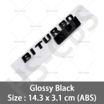 2 tk Autole ABS BITURBO 800 700 900 Logo Embleem K&uuml;lgtiiva Embleem Kleebised BRABUS G-klassile G700 G800 G900 W463 W464 W461 2Pcs