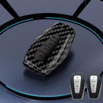 Carbon fiber pattern Car Key Case Remote Cover Shell Holder For Geely New Coolray Binray Preface Okavango Monjaro Emgrand Altas Carbon fiber pattern