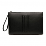 Bally Mythos Pallaadiummetallist t&otilde;mblukuga sulgemine Taaskasutatud nahk ja taaskasutatud lehmanahast k&auml;ekott Meeste k&auml;ekott Must 6308766 Basic Set (Bag+Dust Bag)