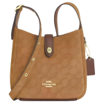 Coach Hadley 20 T&auml;helogo Reguleeritav &Otilde;larihm Ikooniline Suede ja Gladus Nahast Crossbody Kott Mini Naiste &otilde;lakott Pruun CCE16-IMLN6 Basic Set (Bag+Dust Bag)
