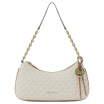 Michael Kors MK Nolita Logoga T&otilde;mblukuga Suletav Kaetud L&otilde;uendist &Otilde;lakott Keskmine Naiste &otilde;lakott Vanilje Tamm 32R6GY5W6B-VANILLA/ACORN Basic Set (Bag) beige