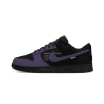 Nike Dunk Abrasion Resistant Breathable Low top Skateboard Shoes Unisex Black Purple IO7606-010(Team577-) 42.5 blue