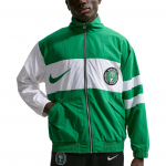 Nike FW25 Jalgpalli Replica Treening&uuml;likond Nigeeria 1996 V&auml;ljalase V&auml;rviplokk Seisukrae L&otilde;tv L&otilde;ige T&otilde;mblukuga Pikkade Varrukatega Jakk Meeste treening&uuml;likond Roheline II6993-310 S