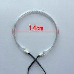 1 tk 220-240V 1200-1400W Halogeenahi K&uuml;tteelement &Uuml;mmargune Kuju L&auml;bim&otilde;&otilde;t 14cm Toru 1cm