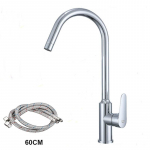 Roostevaba teras Paksendatud K&ouml;&ouml;gisegisti Suur Painutatud Toru &Uuml;he K&auml;epidemega Kuum ja K&uuml;lm Segisti Veekraan Vannitoasegisti