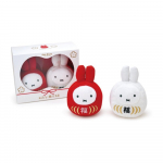 Sekiguchi Dick Bruna Miffy &Otilde;nnelik Daruma Nukk Punane ja Valge Komplekt Pehmem&auml;nguasi