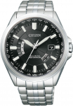 CITIZENi k&auml;ekell Citizen Collection Jaapanis valmistatud Raadiojuhtimisega analoogkuvariga kell [Citizen] Eco-Drive mitme sagedusriba CB0011-69E Meeste must