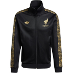 Adidas Mehhiko FMF Kuldne Jooksutreeningjakk Kitsa l&otilde;ikega Soonikkoes P&uuml;stkrae T&auml;ispikk t&otilde;mblukk Trefoil Logo Jalgpalli Elustiilijakk Meestele Must Kuldne JE5335 XL black