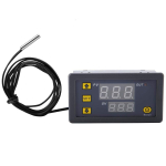 W3230 12V 24V 220V digital temperature controller thermostat regulator heating cooling control thermostat with sensor thermostat W3230 12V gray