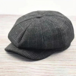 64cm Suur Pea &Uuml;lem&otilde;&otilde;duline Pluss Suurus Meeste Klassikaline Newsboy Gatsby M&uuml;ts Segatud Vill Vintage Lame Ivy Cabbie M&uuml;ts 2024 57-58cm tumehall v&auml;rv