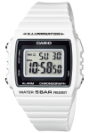 Casio Kollektsioon Valge [Casio] W-215H-7AJH Meeste k&auml;ekell, valge