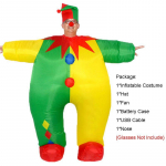 Erksav t&auml;iskasvanute t&auml;ispuhutav klouni cosplay kost&uuml;&uuml;m meeldej&auml;&auml;vateks Halloweeni pidudeks