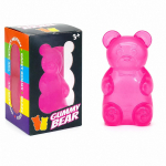 Squishy kummikaru 8 cm aeglase t&otilde;usuga - Antistress-geelikaru m&auml;nguasi, pehme pigistatav, roosa