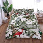 Džungel Troopiline Tekikoti Komplekt King Queen Double Full Twin &Uuml;heinimesevoodi Suurus Chinoiserie Voodipesukomplekt 140x200cm