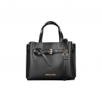 Michael Kors MK Emilia &uuml;hev&auml;rviline kuldse pandlaga punutud kividest nahast &otilde;lakott crossbody kott kandekott v&auml;ikesed naiste kotid must 35F0GU5S5T-BLACK Basic Set (Bag+Dust Bag)