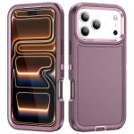 S&otilde;jaline raskeveokite Otter Armor Box Defender &uuml;mbris iPhone 17Pro Max 16 15 14 13 12 11 jaoks P&otilde;rutuskindel vastupidav kaitsev t&auml;iskattega &uuml;mbris iPhone 12 Pro Max lilla