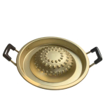 Korea BBQ kollane alumiiniumgrill ja kuumapott 28CM Aluminum Grill beige