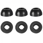 3 paari asendusm&auml;luvahust otsikuid Samsung Galaxy Buds Pro juhtmevabade k&otilde;rvaklappide jaoks, libisemisvastased, kukkumist v&auml;ltivad, mustad