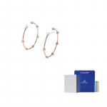Swarovski Constella kunstkristallist k&otilde;rvar&otilde;ngad naistele M-Camellia Embossed Gift Box roosa kuldne v&auml;rv