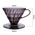 Korduvkasutatav kohvitilguti vaigukohvifilter Barista kohvi keetmise kohvilehtri filtritassiga 1&ndash;2 tassi/1&ndash;4 tassi